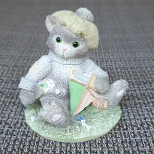 Calico Kittens “Kite Tails” Collectible Figurine 1995